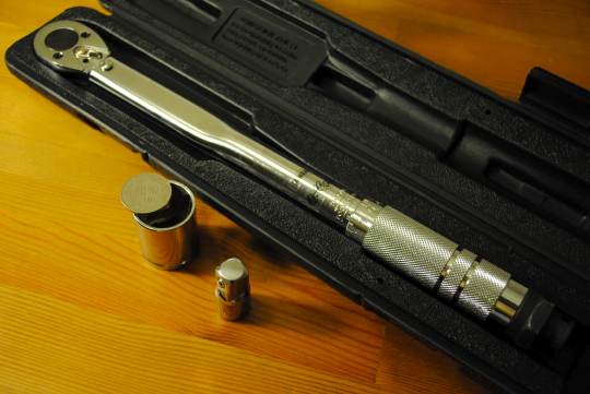 [torque wrench and 24mm socket]